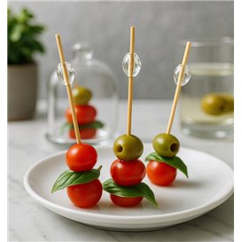 Fingerfood patyczki wykałaczki Diamentowy 9cm w pudełku (100 Units)