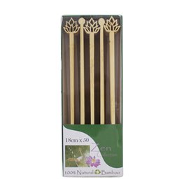Bambusowe Mieszadełko do Napój Kwiat Lotosu 18 cm (50 Units) 