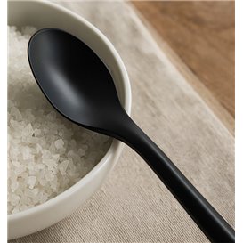 Łyżeczka Wielokrotnego Użytku z PP Czarna 12,4cm (1.000 Sztuk)