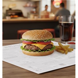 Papier Pergaminowy do Frytek "Times" 31x31cm (1.000 Sztuk)