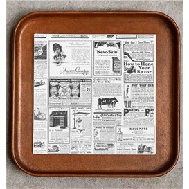 Papier Pergaminowy do Frytek "Times" 31x31cm (1.000 Sztuk)