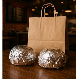 Papier Pakowy Powlekany Aluminium 35x35cm (1000 Units)