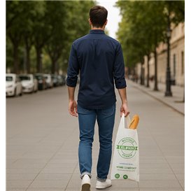 Reklamówki Zrywki na pieczywo Półprzezroczysty 30x60cm 14µm (100 Sztuk)