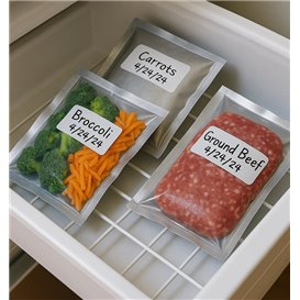 Woreczki Strunowe Srebre 90 Mikrony 170x250mm (100 Sztuk)