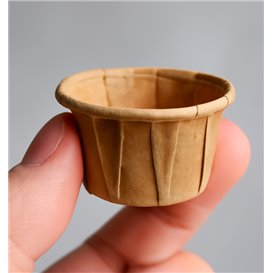 Pojemnik Papierowy na Sosy Kraft 30ml (250 Sztuk)