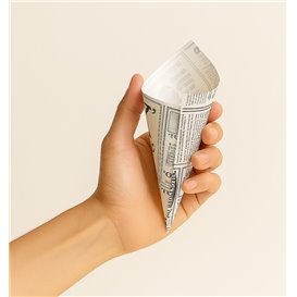 Rożek Papierowy Tłuszczoodporny "Times" 16cm 40g (2.000 Sztuk)