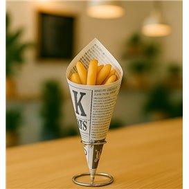 Rożek Papierowy Tłuszczoodporny "Times" 16cm 40g (2.000 Sztuk)