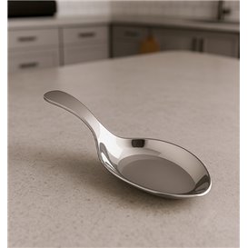 Łyżeczka Plastikowa na Sosy Srebrna 10 cm (500 Sztuk)