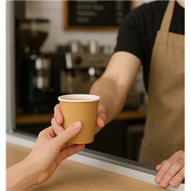 Kubki Papierowe 9Oz/290ml Kraft Ø8,0cm (1.000 Sztuk)