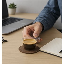 Filiżanka Wielokrotnego Użytku Przezroczysta "Cup" PS 90ml (900 Sztuk)