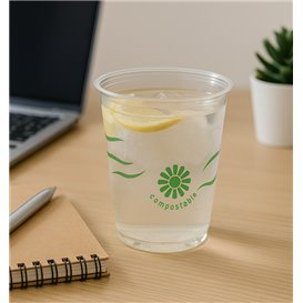Kubek Biodegradowalny Przezroczyste "Green Spirit" PLA 250ml (50 Sztuk)