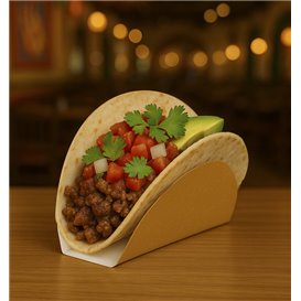 Tacka Papierowa na Tacos 13,5x2,5x6cm (1000 Sztuk)