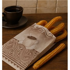 Torebka na Churros Tłuszczoodporna 18+7x32cm (250 Sztuk)