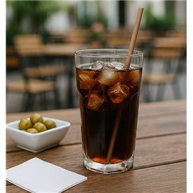 Słomki Proste Papierowe Czarne Pakowane Pojedynczo Ø8mm 20cm (3.000 Sztuk)