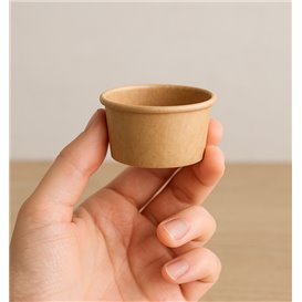 Pojemnik Papierowy na Sosy Kraft 75mll Ø7,3cm (1.000 sztuk)