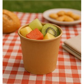 Pojemnik Papierowy na Sosy Kraft 100ml Ø7,3cm (50 sztuk)