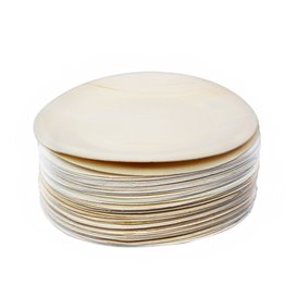 Talerz Drewniany Okrągły Ø15,5cm (50 Sztuk)