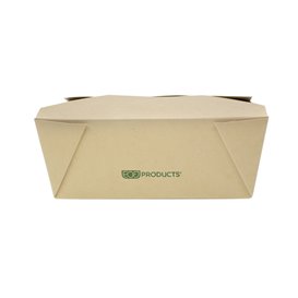 Pudełko z Papieru Bambusowego Kraft 14x12x6,5cm 1300ml (400 Sztuk)