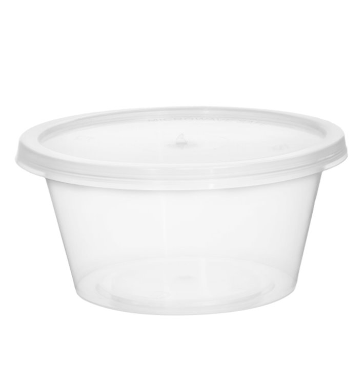 Pojemnik na Sosy PP Przezroczysty z pokrywką 60ml (100 Sztuk) Pojemnik na Sosy PP Przezroczysty z pokrywką 60ml (100 Sztuk)