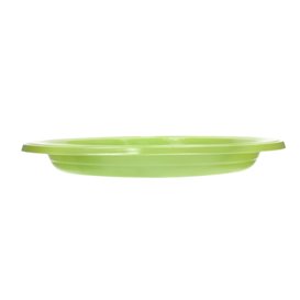 Talerz Plastikowe PS Wielokrotnego Użytku Płaski Limonkowym Ø165mm (25 Sztuk)