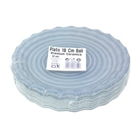 Talerz Papierowy Kraft “Bali" Ø18cm 290g/m² (500 Sztuk)
