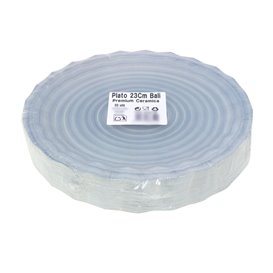 Talerz Papierowy z Wzorem Ceramiki “Bali” Ø23cm 345g/m² (50 Sztuk)