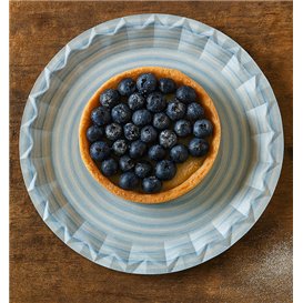 Talerz Papierowy z Wzorem Ceramiki “Bali” Ø23cm 345g/m² (50 Sztuk)