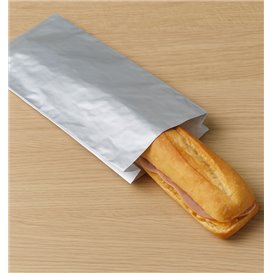 Torebka Papierowa na Kanapkę Tłuszczoodporna Aluminiowa  31,5+5x10,3cm (2000 Units)