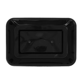Pojemnik Plastikowy Prostokątny Czarny PP 750ml 17,6x12,4x6cm (500 Sztuk)