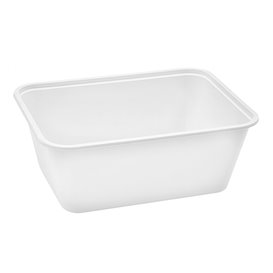 Pojemnik Plastikowy Prostokątny Biały PP 1.000ml 17x11,5x8,2cm (25 Sztuk)
