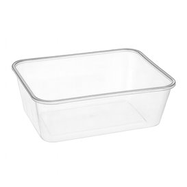 Pojemnik Plastikowy Prostokątny Przezroczysty PP 750ml 17,4x11,6x5,5cm (25 Sztuk)
