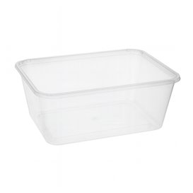 Pojemnik Plastikowy Prostokątny Przezroczysty PP 1.000ml 17,4x11,5x8cm (25 Sztuk)