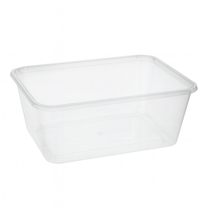 Pojemnik Plastikowy Prostokątny Przezroczysty PP 1.000ml 17,4x11,5x8cm (500 Sztuk)