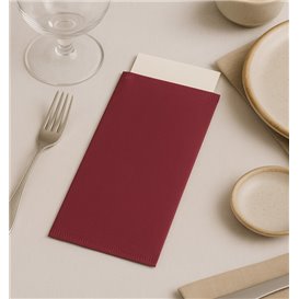 Serwetka Etui na Sztućce Bordowy 11x25cm (800 Sztuk)