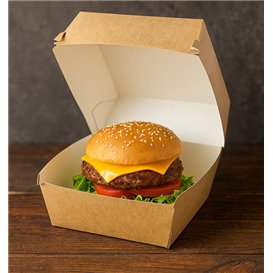 Pudełko Papierowy na Mega Hamburgera 15,5x15,5x10cm (200 Sztuk)