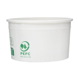 Pojemnik Papierowy Eko na Lody i Desery 100ml (65 Sztuk)