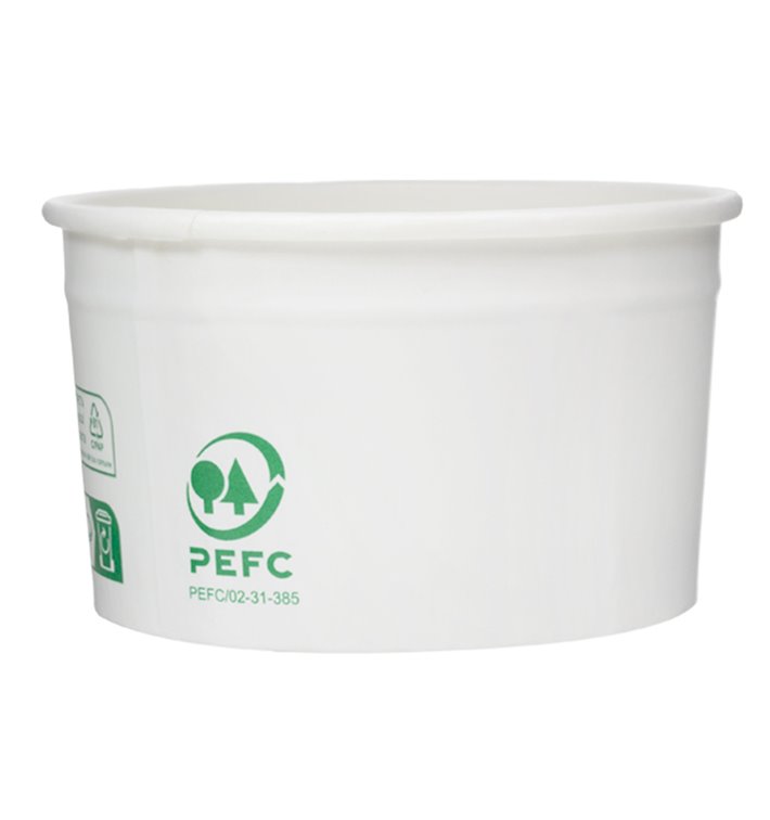 Pojemnik Papierowy Eko na Lody i Desery 100ml (65 Sztuk)
