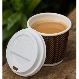 Wieczko Płaskie z Otworem PS do kubków papierowe Ø6,2cm (1.000 Sztuk)