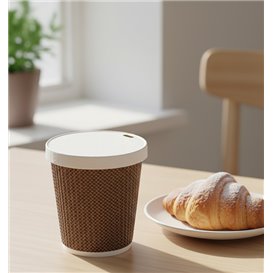 Wieczko Papierowe z Otworem do kubków Ø8,0cm (50 sztuk) 