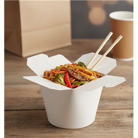 Pojemnik Eko Lunch Box na Wynos Biały 26Oz/780ml (50 Sztuk)