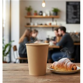 Kubek Papierowy Kraft-Kraft 12Oz/360ml Ø9cm (1.000 Sztuk)