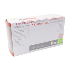 Rękawiczki Lateksowe Bezpudrowe Białe Rozmiar M (1000 Sztuk)