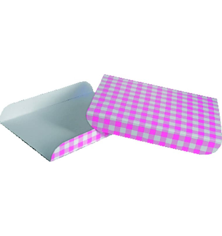 Tacki Papierowe Różowe na Gofry 13,5x10cm Tacki Papierowe Różowe na Gofry 13,5x10cm