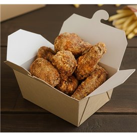 Pudełko Lunch Box Kraft 13x8,5x6cm (45 Sztuk)