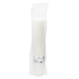 Biały kubek papierowy "Go Green" 7Oz/210ml Ø7,0cm (1.000 Sztuk)
