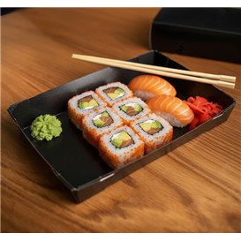 Opakowania na Sushi Karton czarny 23,5x16cm (200 Sztuk)
