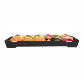Opakowania na Sushi Karton czarny 26x19cm (200 Sztuk)