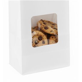 Papierowa Torba SOS z Zamkiem i Okienkiem 9+6x26cm (50 Uds)