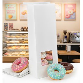 Papierowa Torba SOS z Zamkiem i Okienkiem 9+6x26cm (50 Uds)