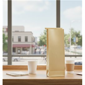 Torba SOS z kraftu z zamknięciem 9+6x26cm (50 Uds)